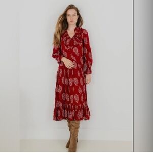 Sonmer Lola Dress MSRP: $240 in Burgundy Wine